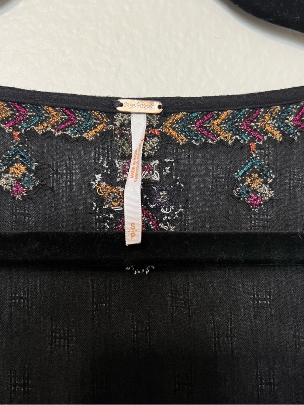 Free People Arianna Embroidered Blouson Tunic Multicolor Embroidery - Picture 8 of 11